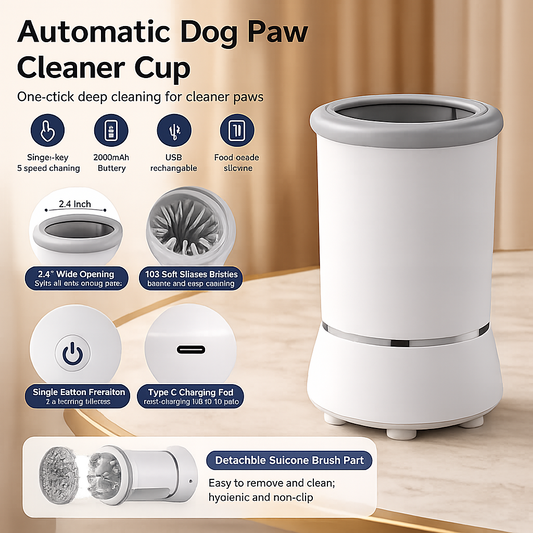 Lave-pattes électrique pour animaux de compagnie 